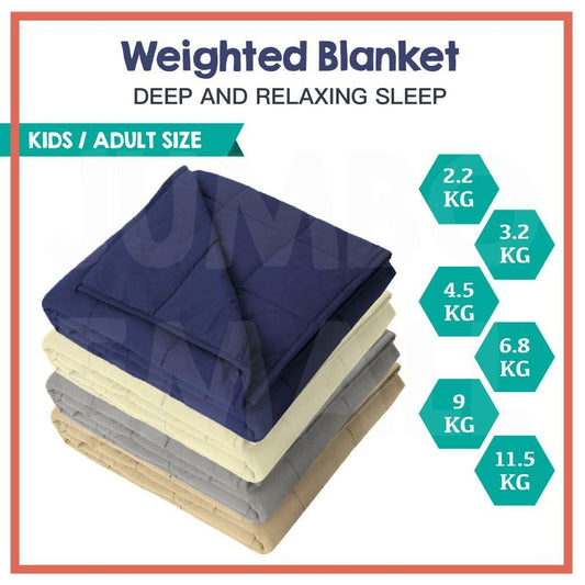 Weighted Blanket – Gravity Therapy Quilt for Deep Rest, Stress Relief & Peak Recovery (2.2–9kg Options)