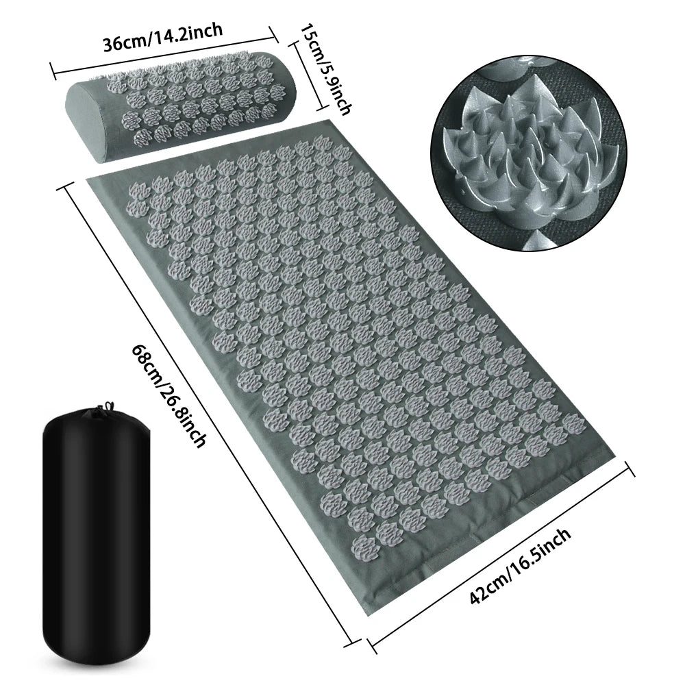 Premium Acupressure Mat & Pillow Set β Natural Stress & Recovery Tool