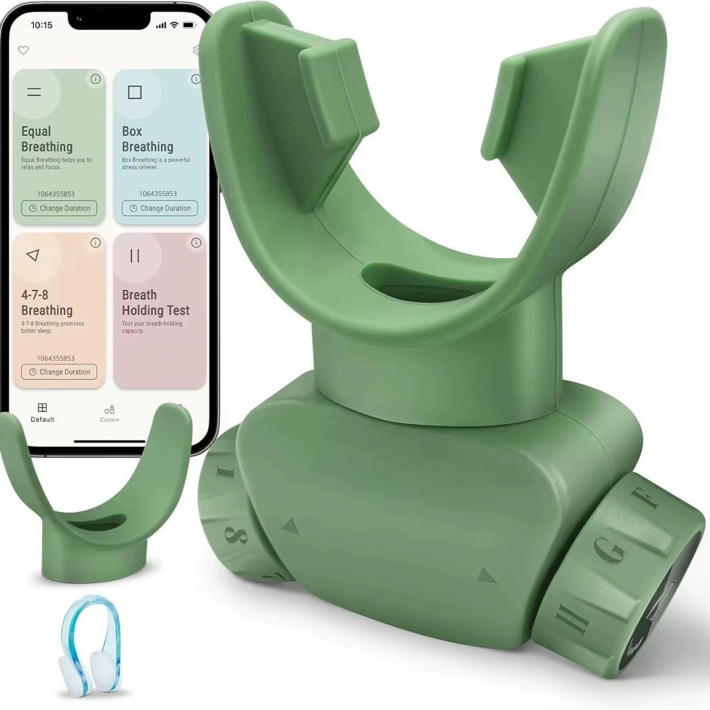 Premium Breathing Trainer β Portable Inhale & Exhale Device with Adjustable Resistance for Relaxation, Recovery & Peak Performance