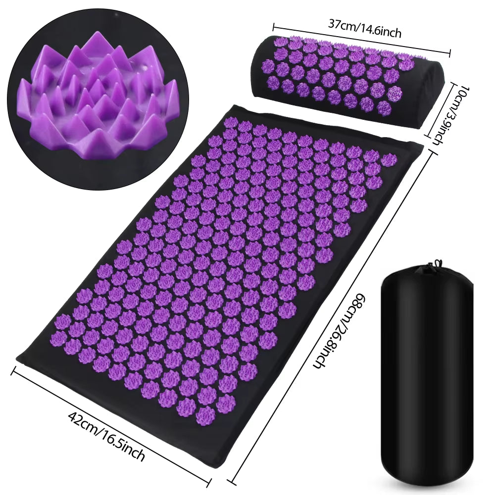 Premium Acupressure Mat & Pillow Set β Natural Stress & Recovery Tool