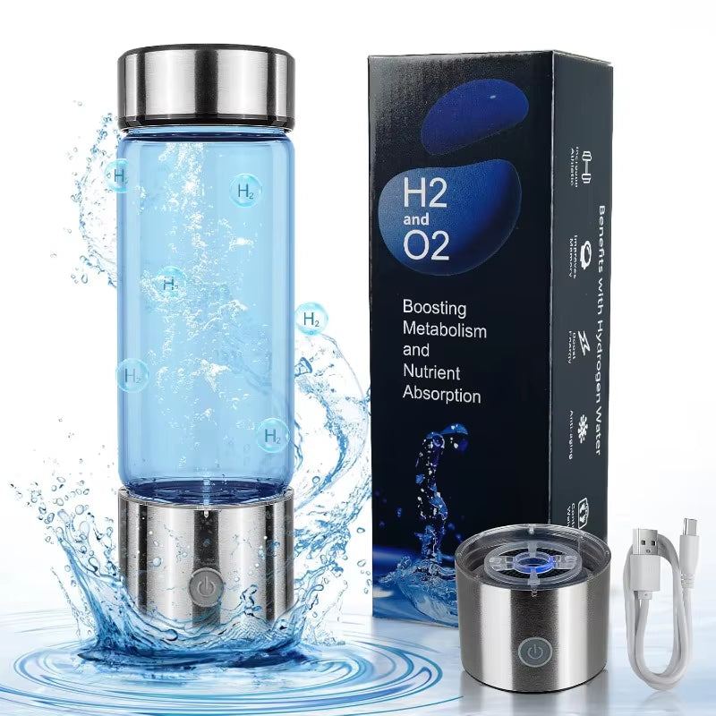Portable Hydrogen Water Bottle β Daily Drinking Generator for Energy, Focus & Cellular Recovery