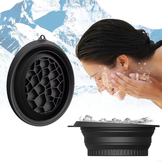 Portable Ice Bath Bowl (Foldable Face Ice Bath) – Cold Therapy for Stress Relief, Mental Focus & Flow State Recovery