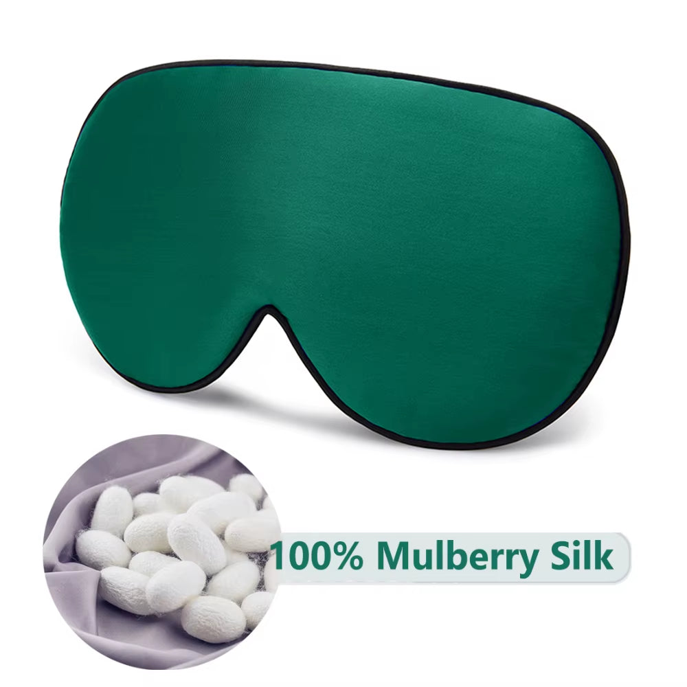Silk Sleep Mask β 100% Mulberry Silk Soft Adjustable Eye Cover for Restful Sleep, Stress Relief & Peak Recovery