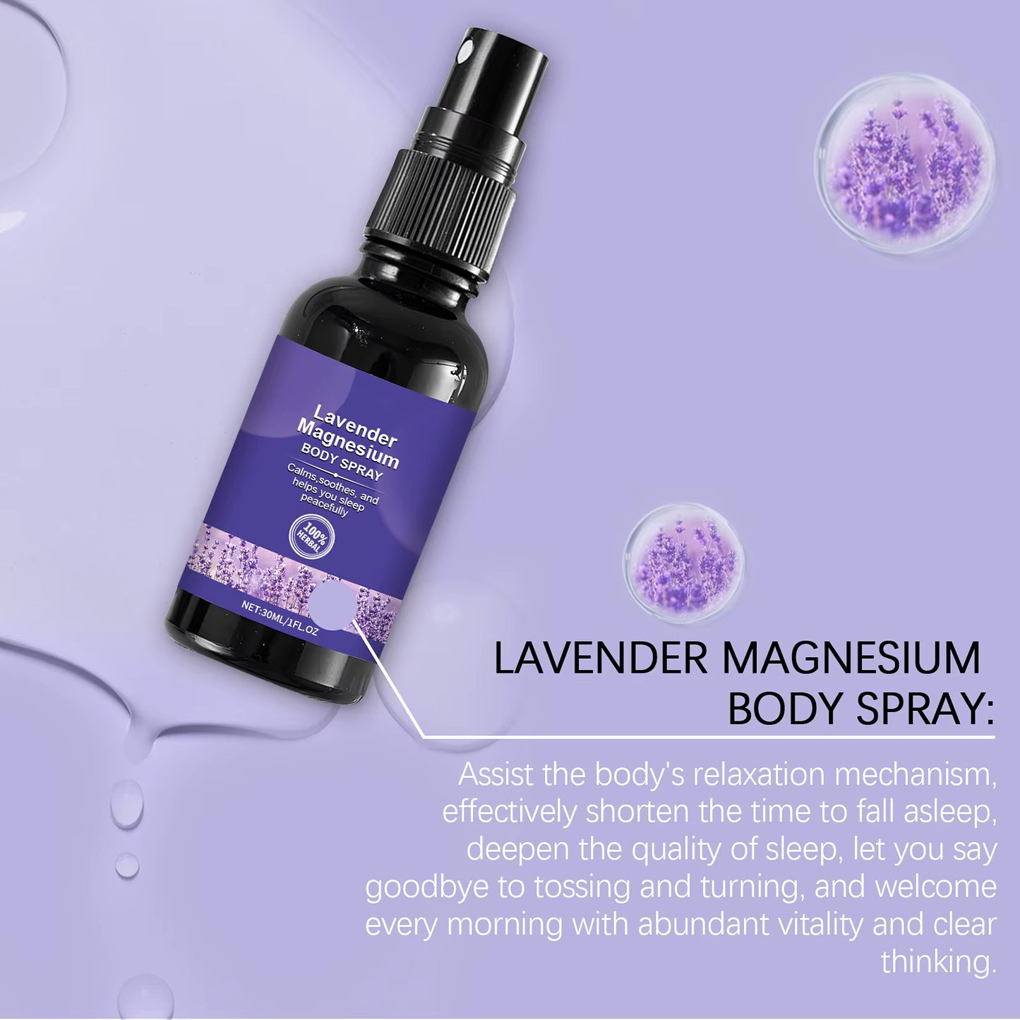 Lavender & Vanilla Sleep Pillow Spray β Aromatherapy Mist for Deep Rest & Relaxation (30ml)