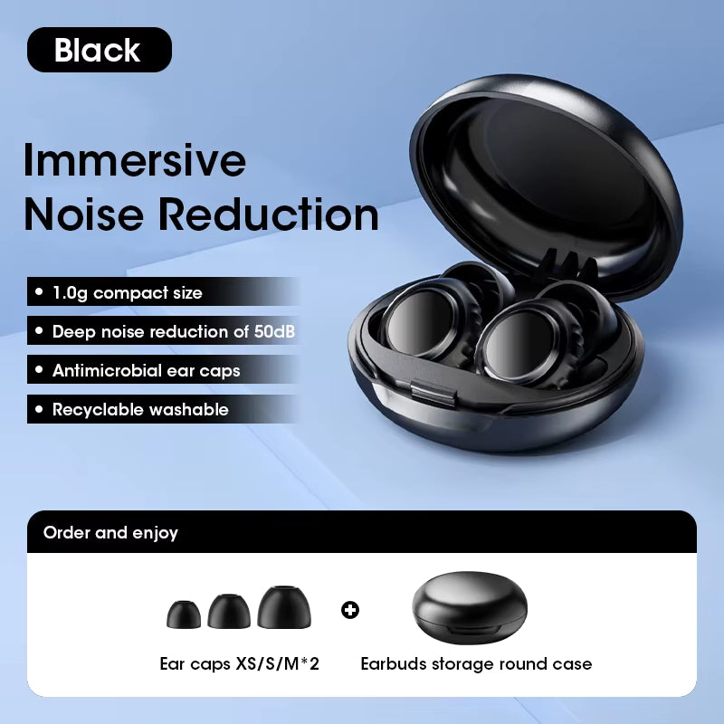 Premium Noise-Cancelling Silicone Earplugs β Reusable Sound Blocking for Sleep, Travel & Focus