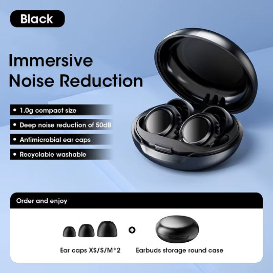 Premium Noise-Cancelling Silicone Earplugs – Reusable Sound Blocking for Sleep, Travel & Focus