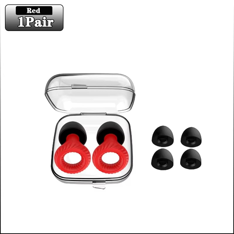 Noise-Cancelling Silicone Earplugs for Deep Sleep or Focus β Soundproof Comfort for Deep Rest & Focus