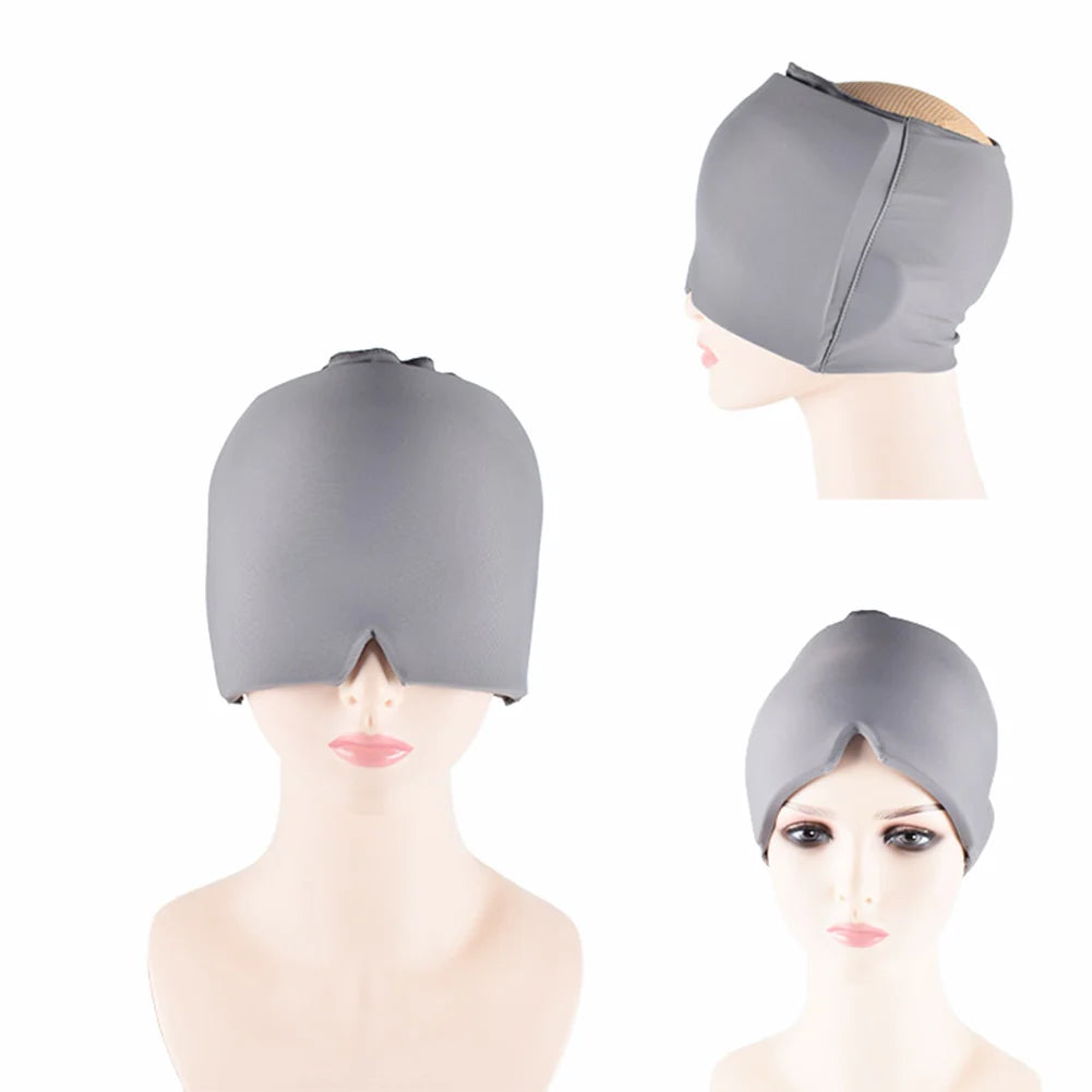 old Therapy Headache & Stress Relief Cap β Wearable Gel Ice Wrap for Migraine, Sinus & Neck Tension