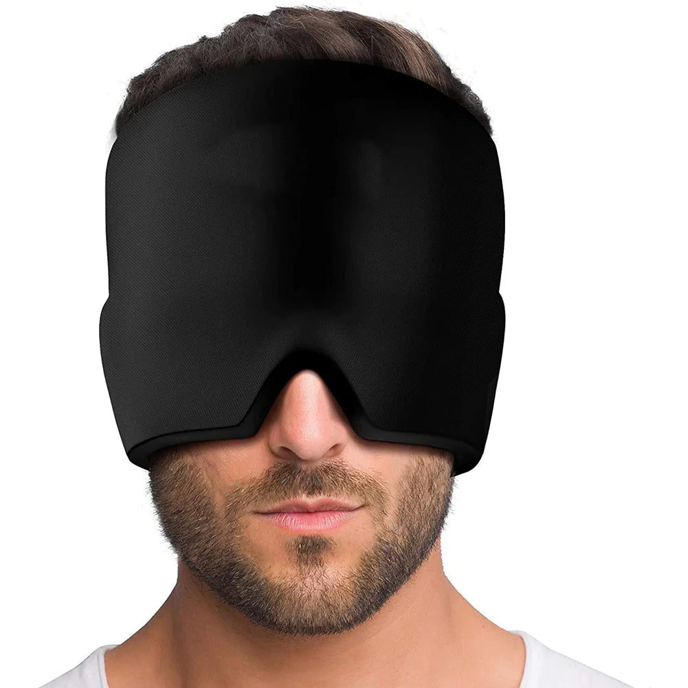 old Therapy Headache & Stress Relief Cap β Wearable Gel Ice Wrap for Migraine, Sinus & Neck Tension