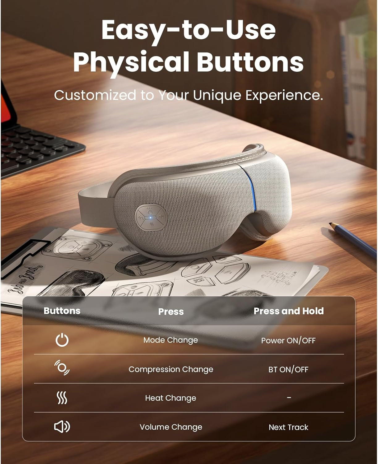 EyeOasis 3 Elite Eye Massager β Heated & Cooling Electric Eye Mask for Migraines, Dry Eyes, Strain Relief & Better Sleep