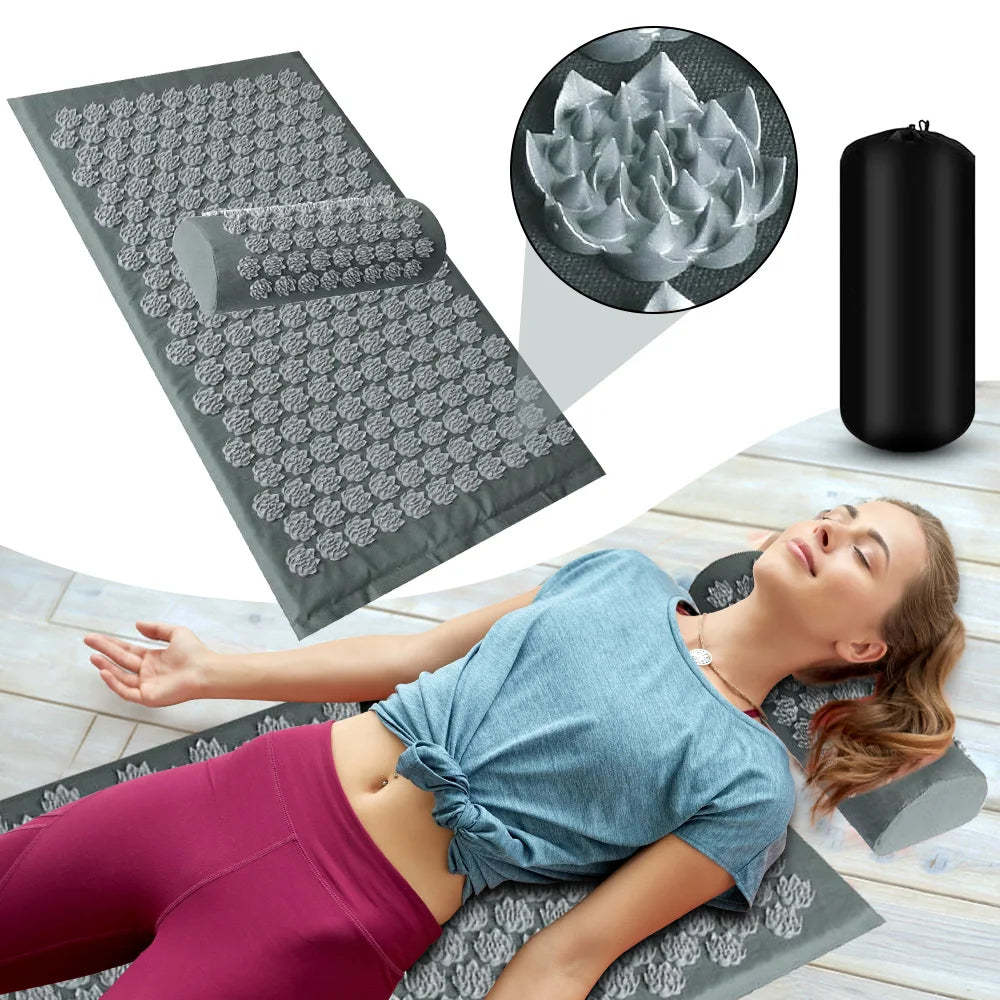 Premium Acupressure Mat & Pillow Set β Natural Stress & Recovery Tool