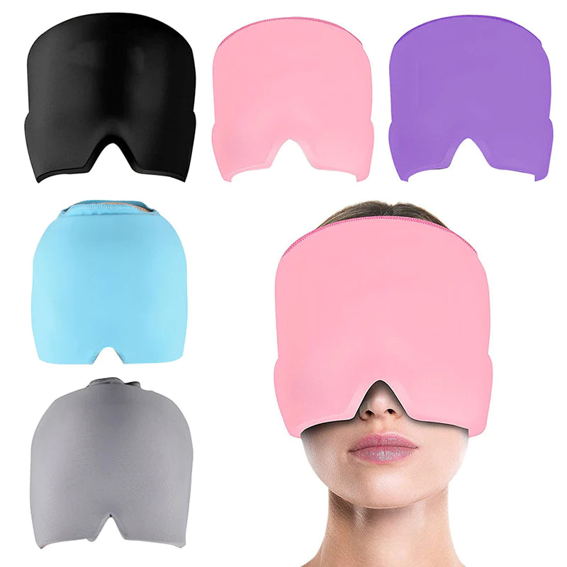 old Therapy Headache & Stress Relief Cap β Wearable Gel Ice Wrap for Migraine, Sinus & Neck Tension