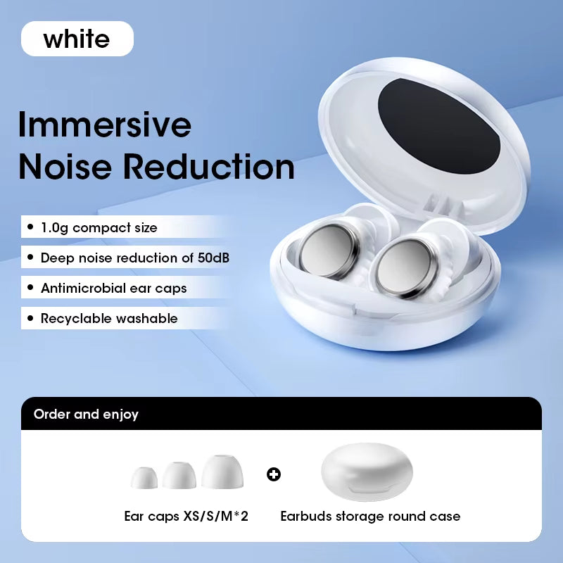 Premium Noise-Cancelling Silicone Earplugs β Reusable Sound Blocking for Sleep, Travel & Focus