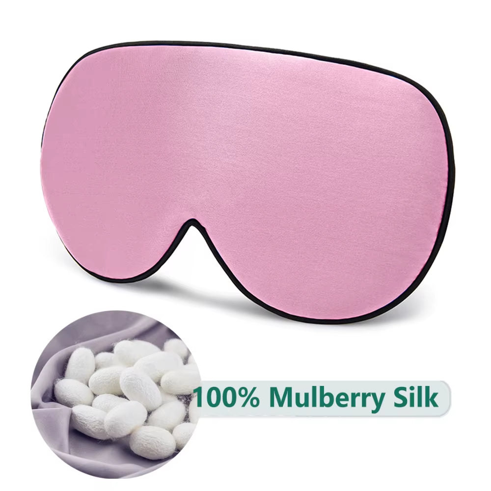 Silk Sleep Mask β 100% Mulberry Silk Soft Adjustable Eye Cover for Restful Sleep, Stress Relief & Peak Recovery