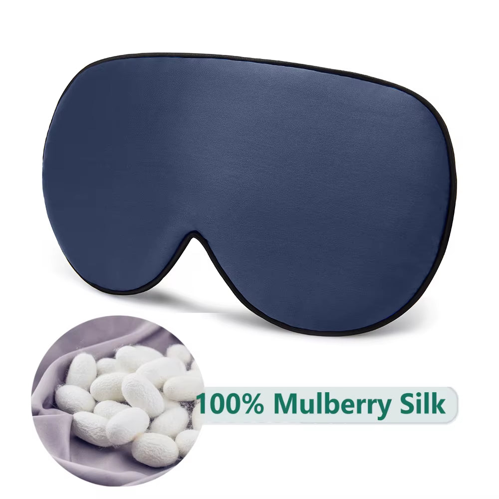 Silk Sleep Mask β 100% Mulberry Silk Soft Adjustable Eye Cover for Restful Sleep, Stress Relief & Peak Recovery