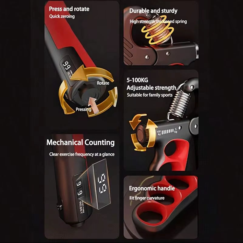 Hand Grip Strength Trainer β Adjustable Power Exerciser for Grip, Endurance & Stress Relief