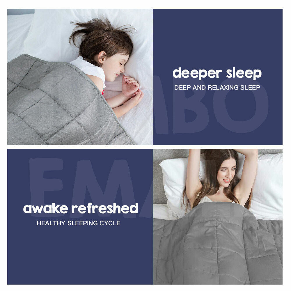 Weighted Blanket β Gravity Therapy Quilt for Deep Rest, Stress Relief & Peak Recovery (2.2β9kg Options)