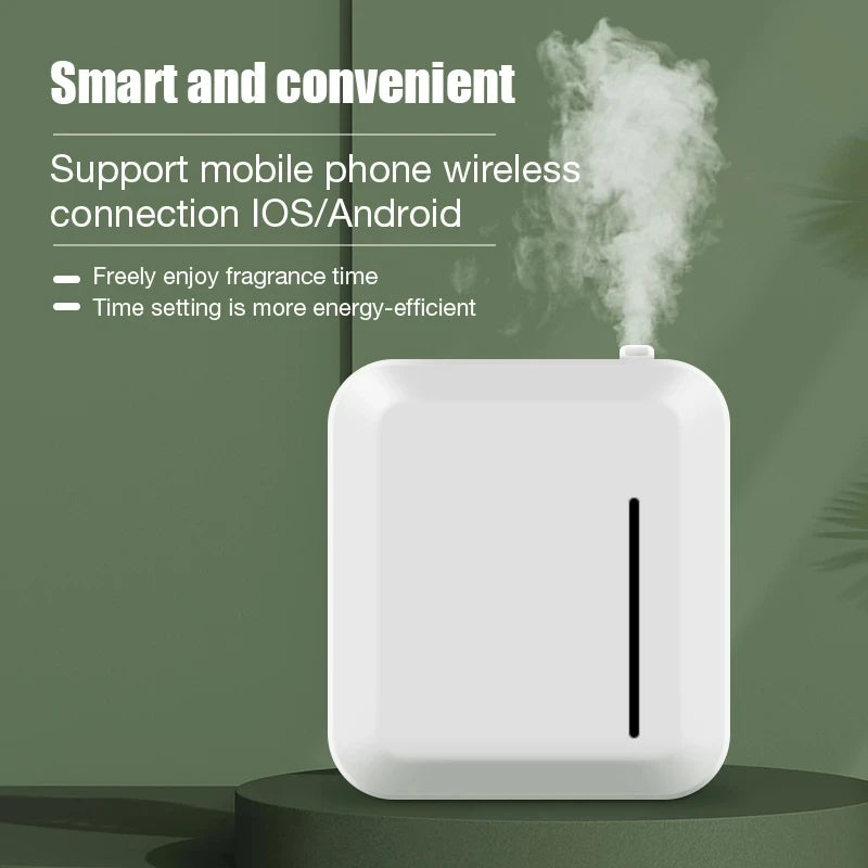 Smart Aroma Diffuser – 300m³ Room Fragrance with Timer & Bluetooth (Supports Lavender Calm & Rosemary Focus)