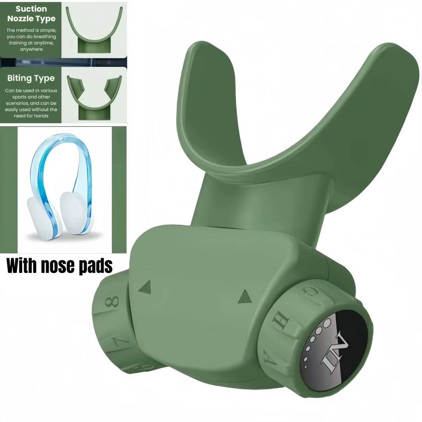 Premium Breathing Trainer β Portable Inhale & Exhale Device with Adjustable Resistance for Relaxation, Recovery & Peak Performance