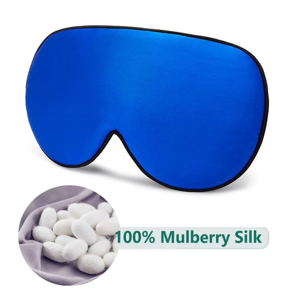 Silk Sleep Mask β 100% Mulberry Silk Soft Adjustable Eye Cover for Restful Sleep, Stress Relief & Peak Recovery