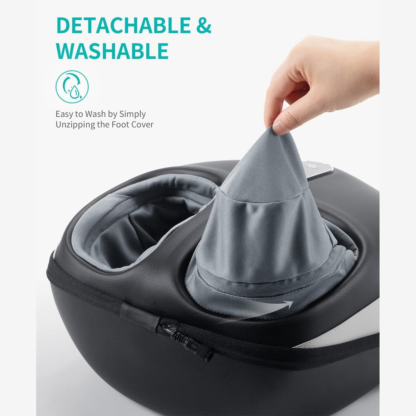 Shiatsu Foot Massager with Heat & Air Compression – Deep Kneading, Adjustable Modes & Intensity for Stress Relief & Recovery