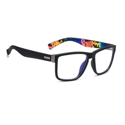 Square Blue Light Blocking Glasses – Classic Anti-Glare Eyewear for Executive Focus, Stress Relief & Sleep Support