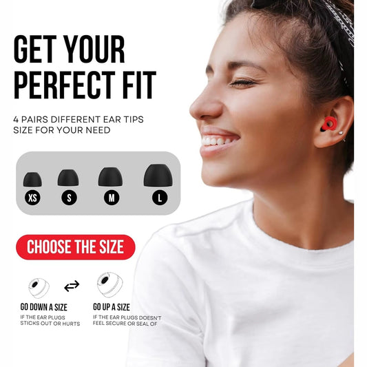 Noise-Cancelling Silicone Earplugs for Deep Sleep or Focus  – Soundproof Comfort for Deep Rest & Focus