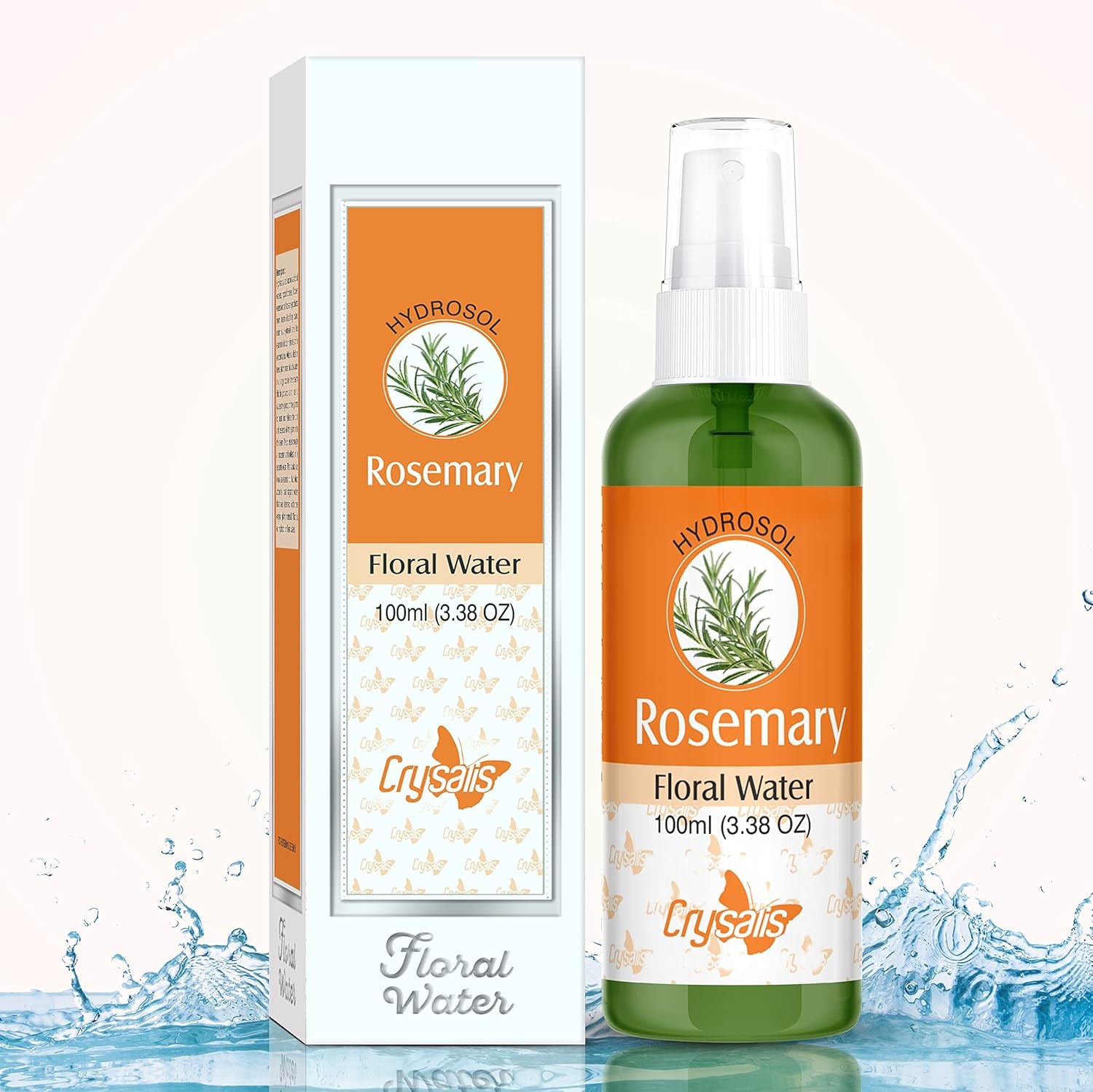 Rosemary Hydrosol Mist – Natural Cognitive Boost & Skin Rejuvenation Aromatic Spray (100ml)